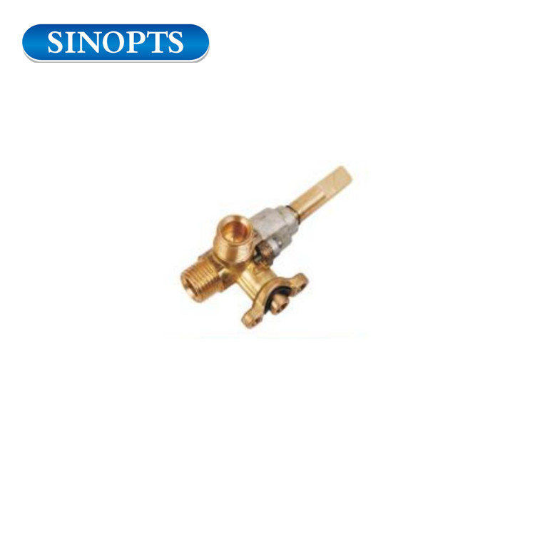 Gas safety plug valve for gas oven