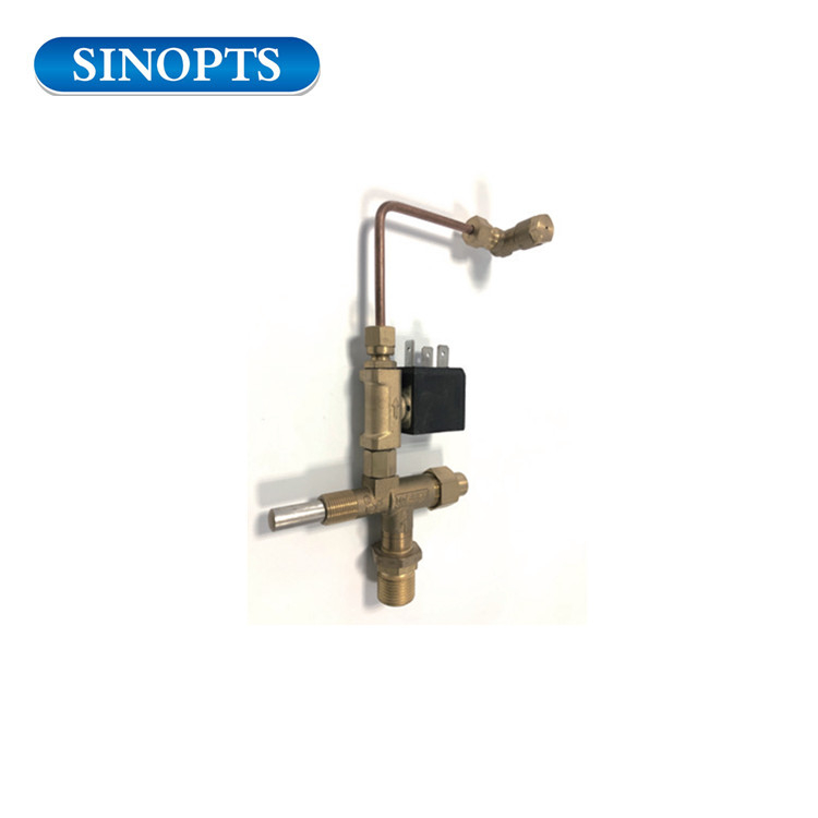High pressure LPG gas safety valve with solenoid switch