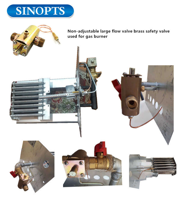 Gas heater spare parts burner system control valve with piezo igniter and pilot assembly Buy