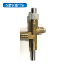 Brass gas patio heater pressure control valve