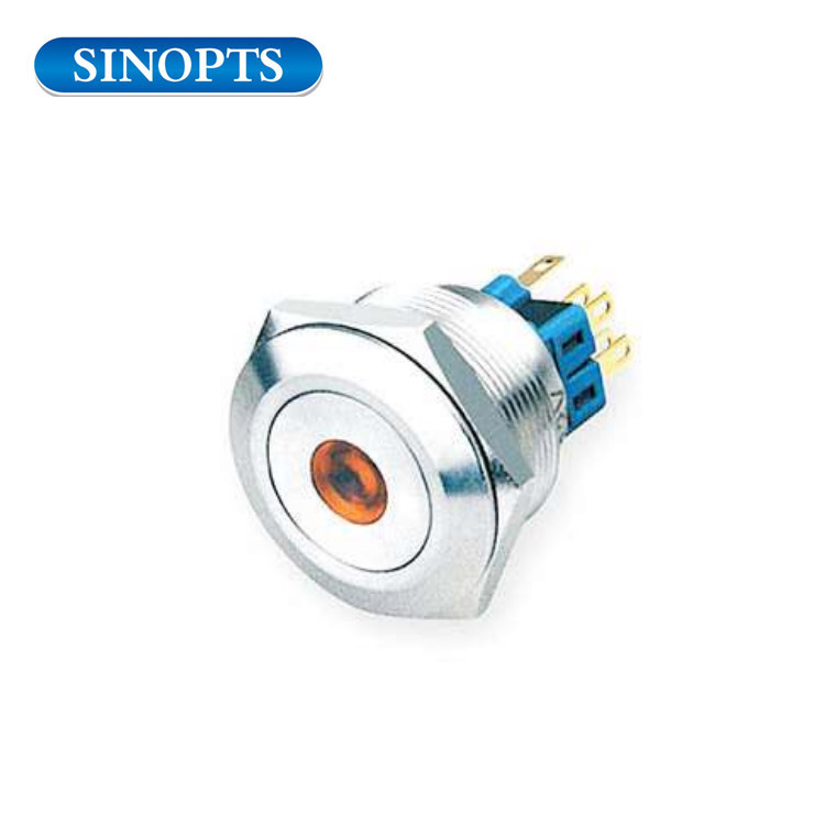 16mm Ip65 Metal Push Button Switch
