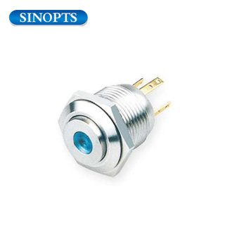 16MM 120v Momentary Stainless Steel Push Button Switch