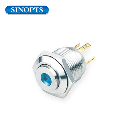 16MM 120v Momentary Stainless Steel Push Button Switch