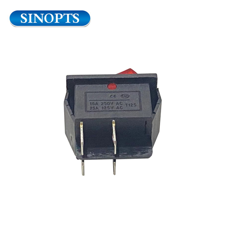 4 pin LED mini black ship type switch