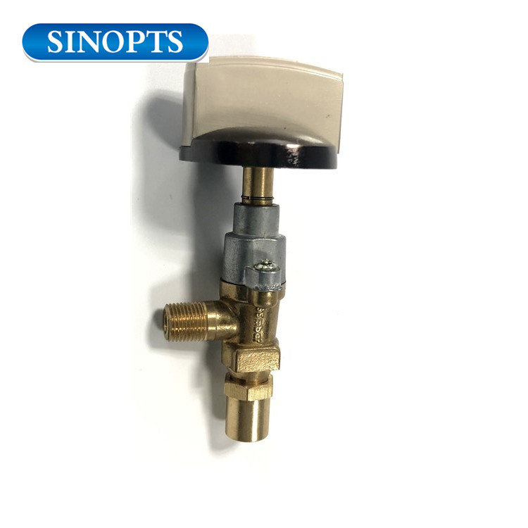 Brass gas control valve for gas heater