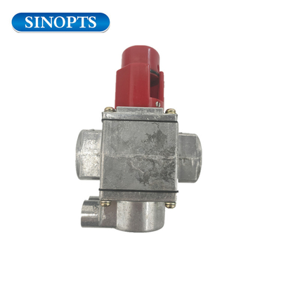 Thermostatic flame supervision device manual gas safety valve