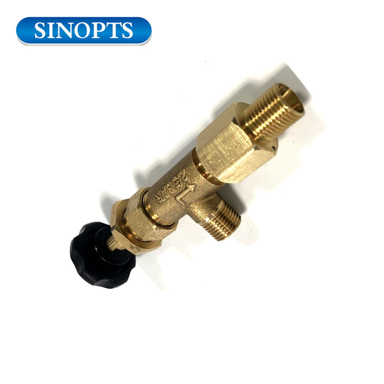 Camping stove gas control safety valve