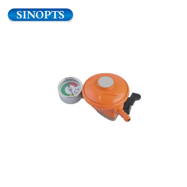 Adjustable Quick on LPG Gas Cylinder Regulator for Gas Heater Stove with Gauge 