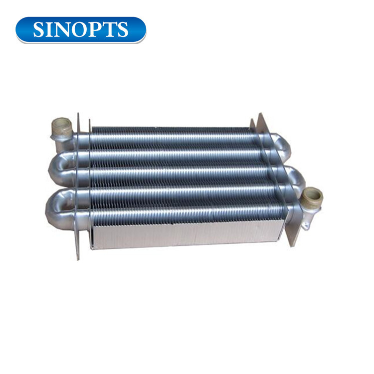 Gas heating boiler parts copper heat exchanger